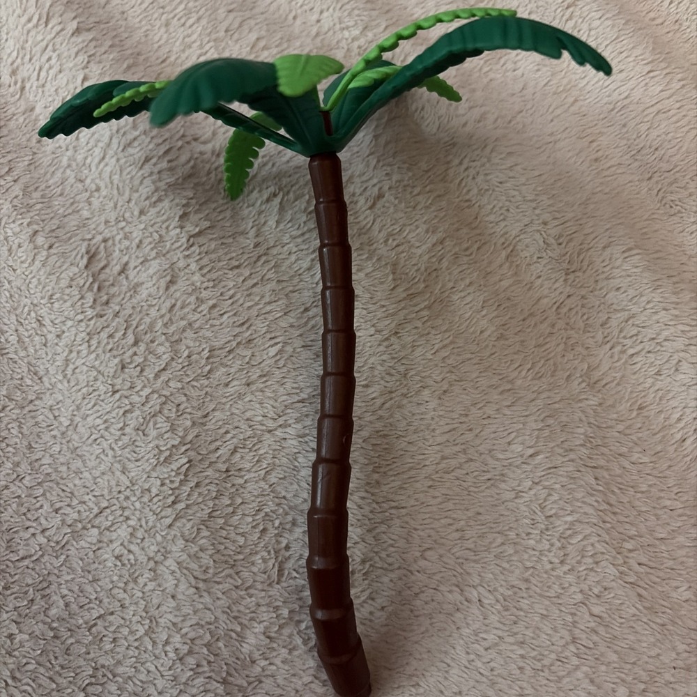Playmobil Palm Tree Brown Trunk Green Leaves